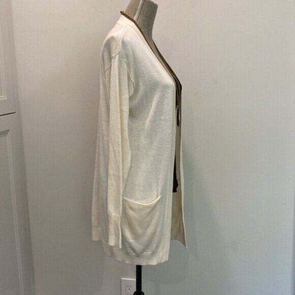 H&M Cream Long Open Cardigan Oversized - Picture 6 of 15